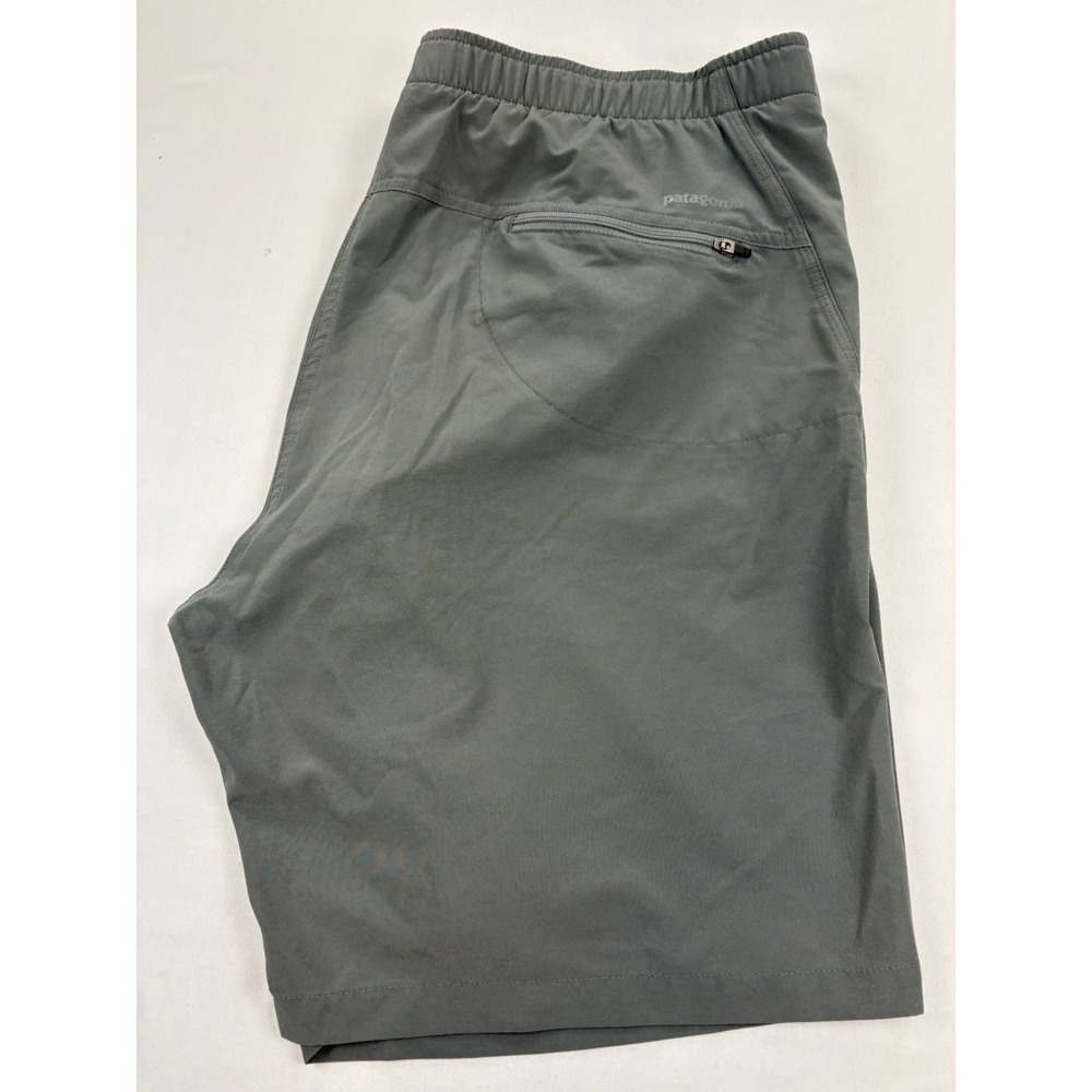 Patagonia Running Shorts Gray With Liner Men's Large Activewear Fitness